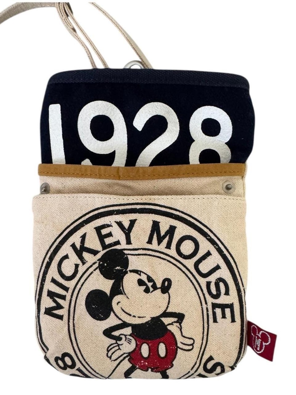Disney Mickey Mouse 1928 Canvas Crossbody Bag